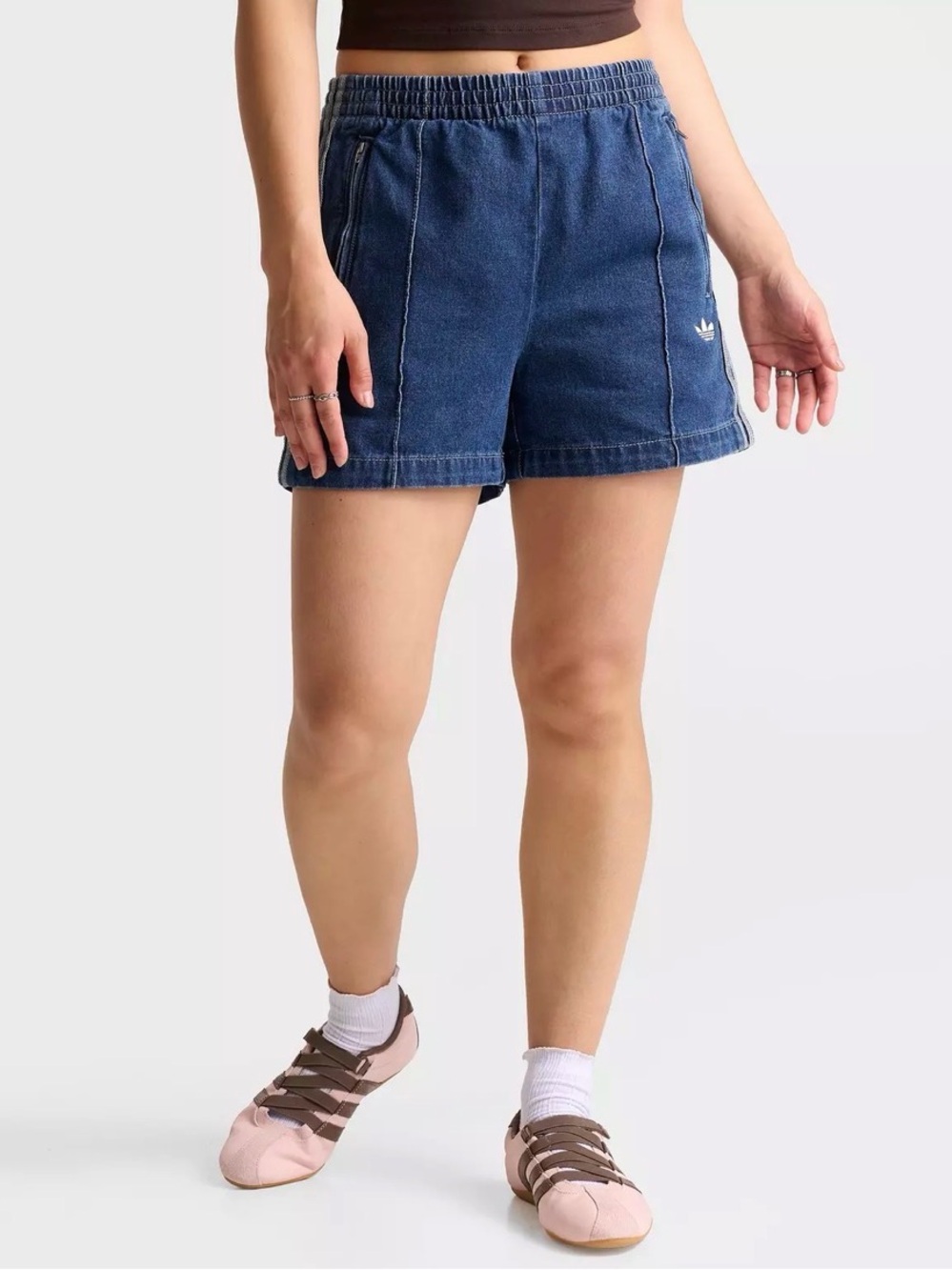 Adidas Denim Firebird Shorts - Picture 4 of 6